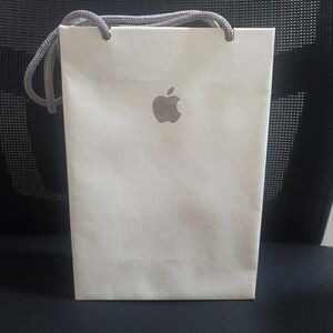 Apple White Bag with Silver Logo New!